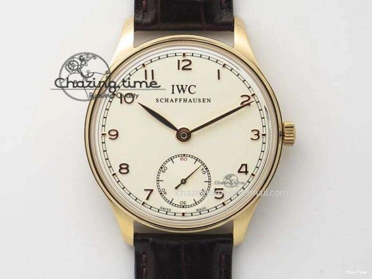 MIROTIME 0328 Portuguese IW3714 Diam ZF V2 1:1 Best Edition White Dial Blue Makers On Blue Leather Strap A79350 (Slim Movement) Stylish 7248